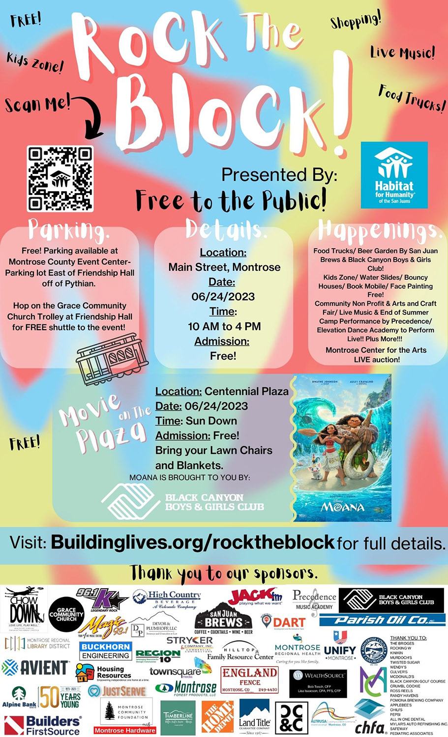 Rock the Block Event Flyer